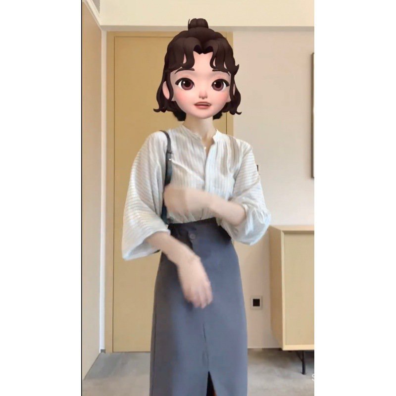 Pakaian Komuter Barang Eropa 2022 Musim Panas Gaun Temperamen Dua Potong Atasan Kasual + Setengah Ro