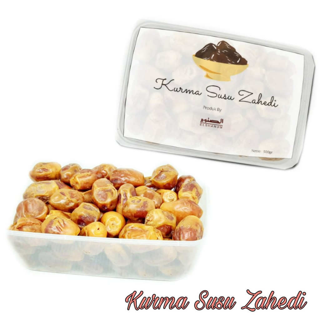 

KURMA SUSU ZAHEDI ELSHANUM 500gr Box / KURMA SUSU / RUTOB ZAHEDI / KURMA / KURMA ZAHEDI