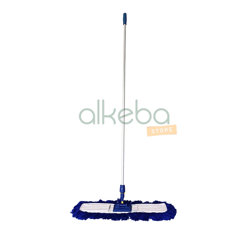 Lobby DUster Acrylic 60 Cm PREMIUM Satu Set ( Kain / Dust Mop + Frame Lobby + Tangkai Alumunium )