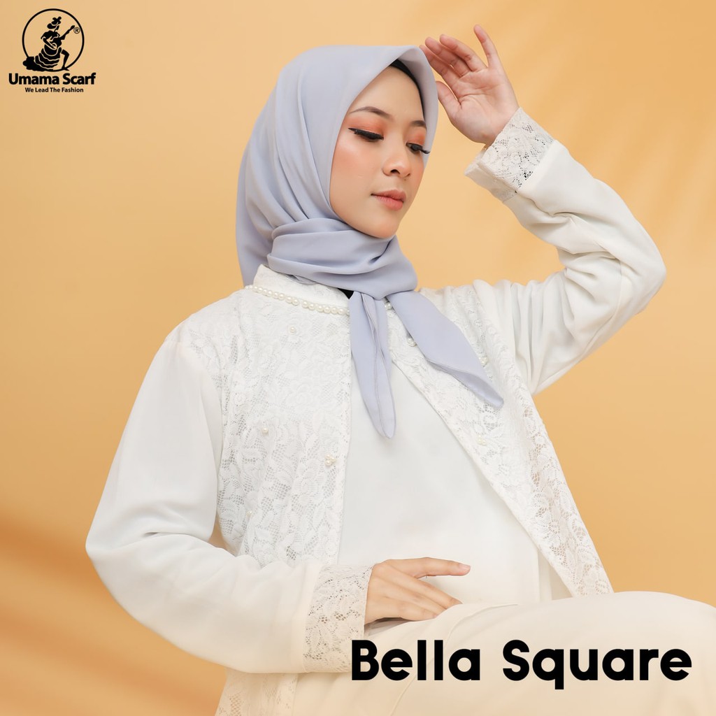 Hijab Segi Empat Polos Bella Square (Ecer/1pcs)-1