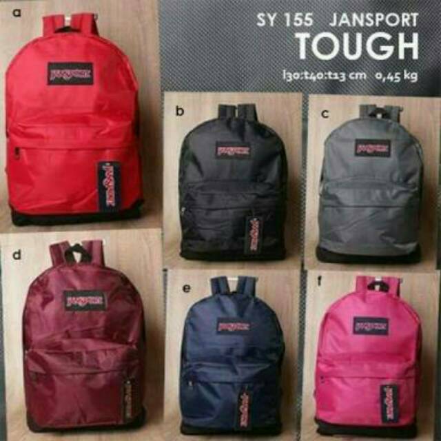 Tas Ransel Jansport Polos Besar Bahan PARASUT Pria Wanita
