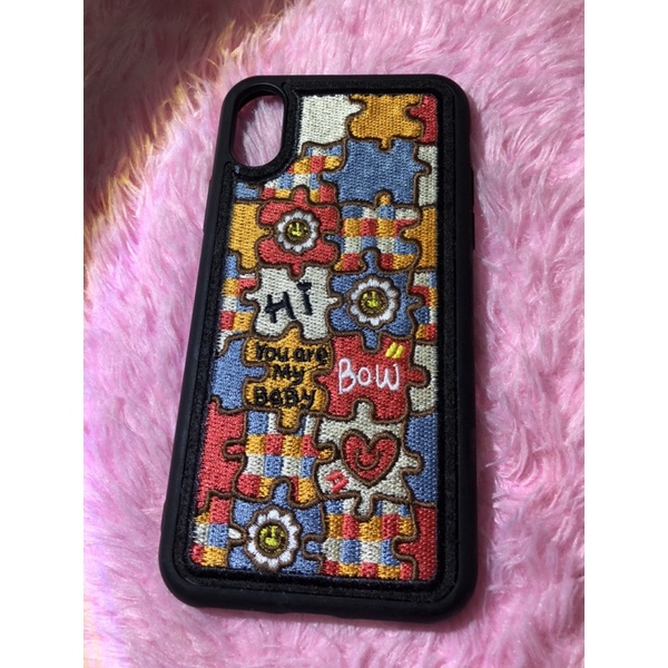 Embroidery Wiggle Case IPHONE X/Xs- Case Bordir
