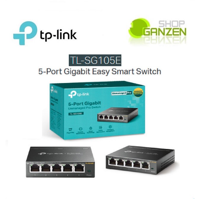 TP-LINK TL-SG105E Switch 5 Port Gigabit Easy Smart Managed SG105E