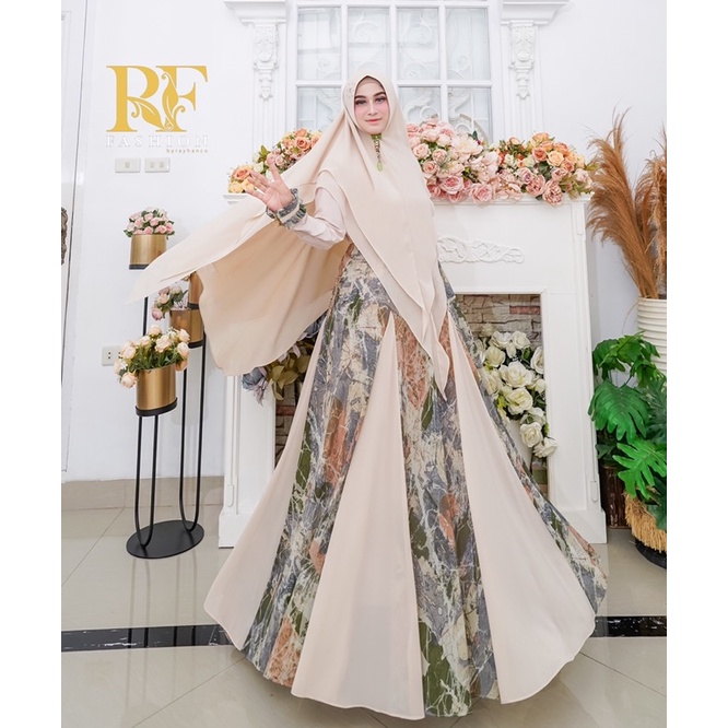 Elin Syari by RF Fashion by Rayhan Co. Cream Ceruty