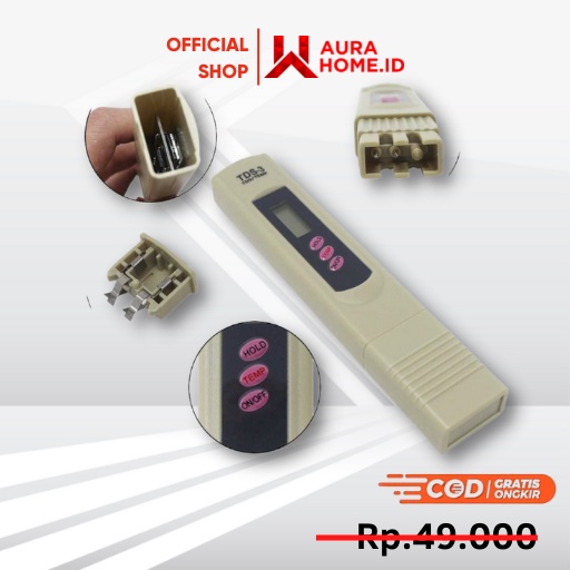 Alat Pengukur PH Kualitas Air dan Tds Hidroponik Akurat / Alat Ukur Pengukur Kadar Kualitas Air Tamb