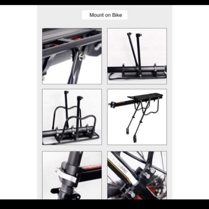 Boncengan belakang Sepeda Deemount luggage carrier rear rack RCK-103