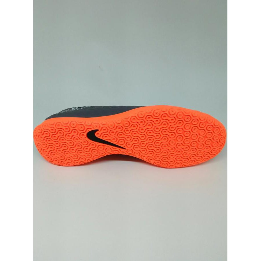 New Sepatu Futsal Nike Original Hypervenom Phantomx 3 Club Grey/ Orange ,.