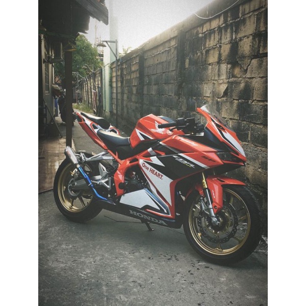 (COD) leher header knalpot racing blue bending custom NINJA250 Z250 MT25 R25 CBR250RR-7