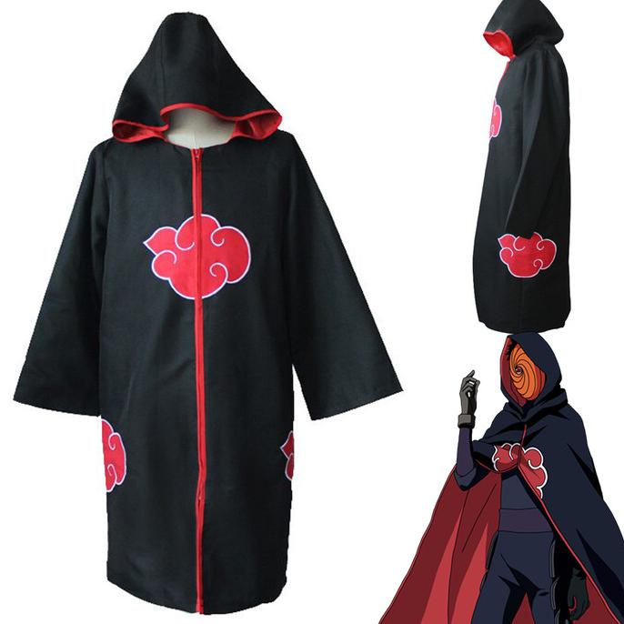 Kostum Cosplay Jubah Akatsuki Naruto Itachi [CT Akatsuki Polyester]