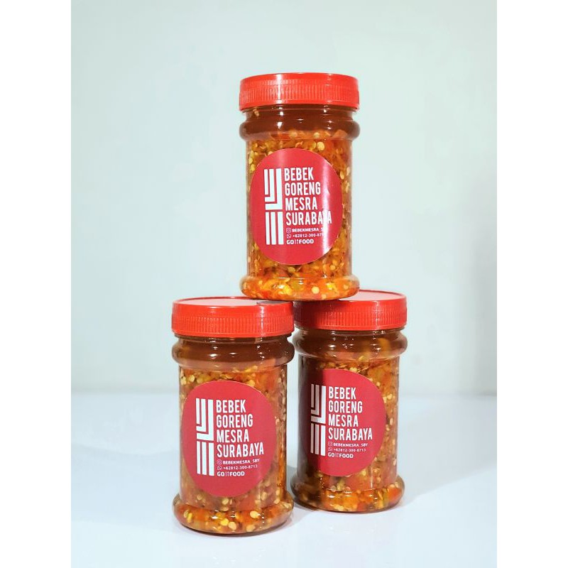 

Bebek Goreng Mesra Surabaya - Sambal Nyonyor Botol
