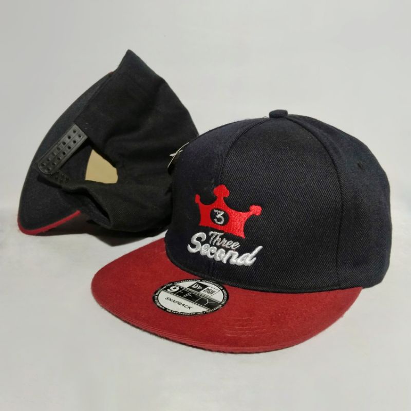 Topi 3second Baseball Cap Hat Distro Pria Cowok Laki Premium Quality Bandung Terbaru