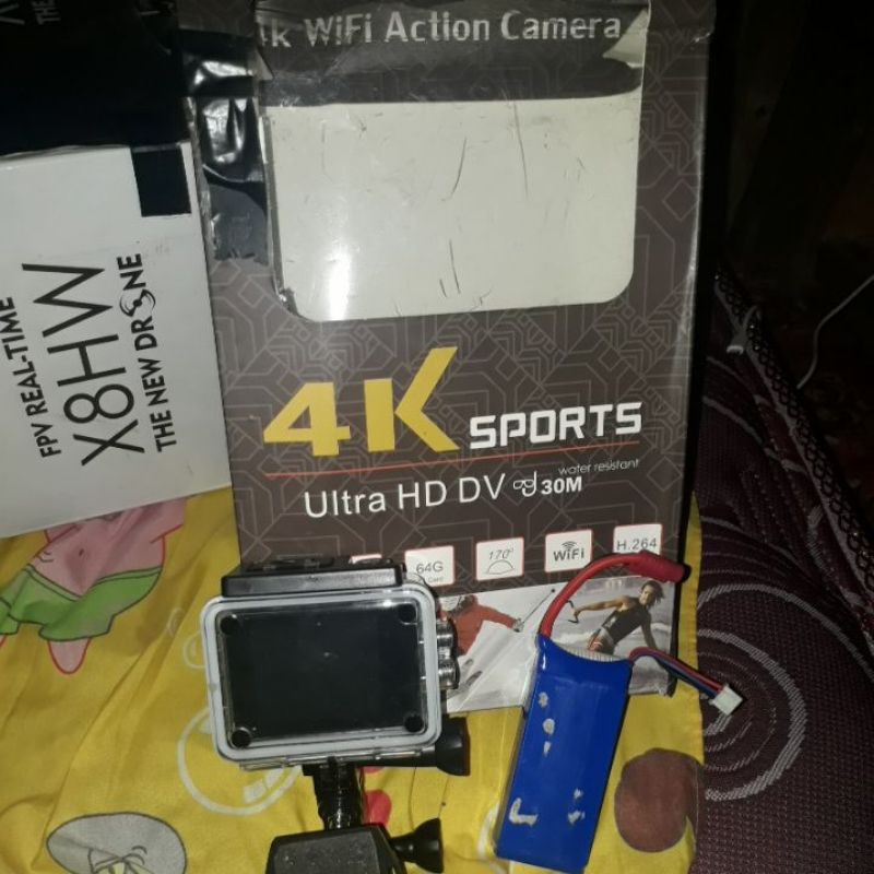 kamera kogan dan batre drone syma x8hw 2000 mah 2s