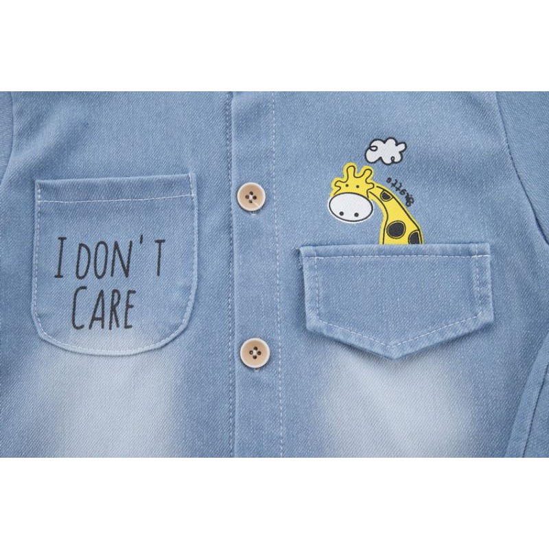 0-4TAHUN BAJU SETELAN JEANS ANAK LAKI-LAKI KUALITAS IMPORT / BAJU SETELAN BAYI LAKI-LAKI-2