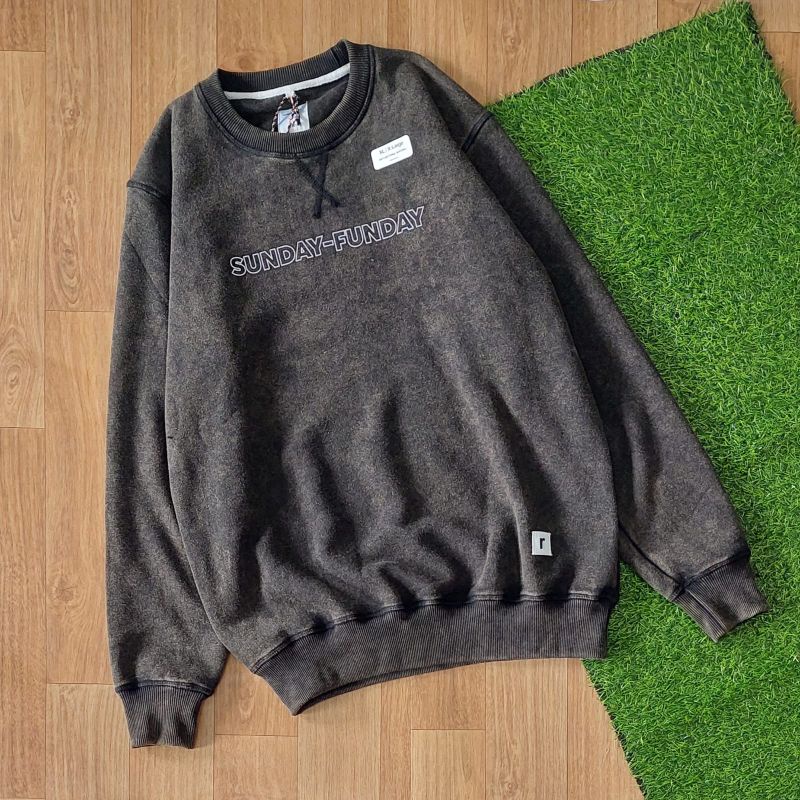 CREWNECK RATTLE WASHED - SUNDAY FUNDAY