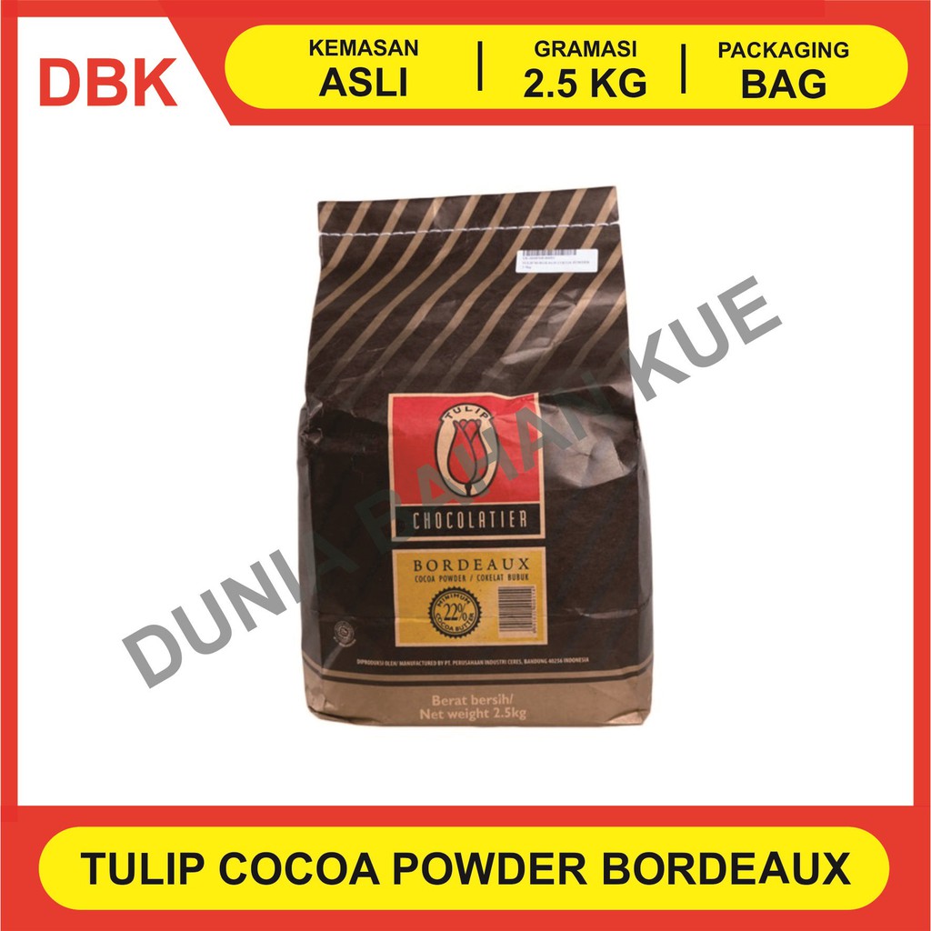 

TULIP BORDEAUX COKLAT BUBUK / COCOA POWDER 2.5 KG