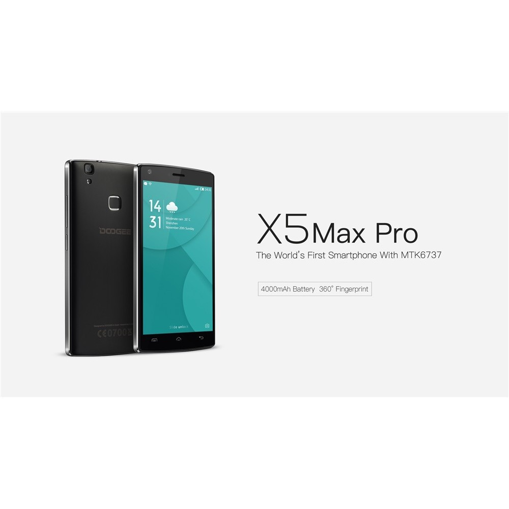 Doogee X5 MAX PRO 4G LTE Smartphone fingerprint ID 5.0\