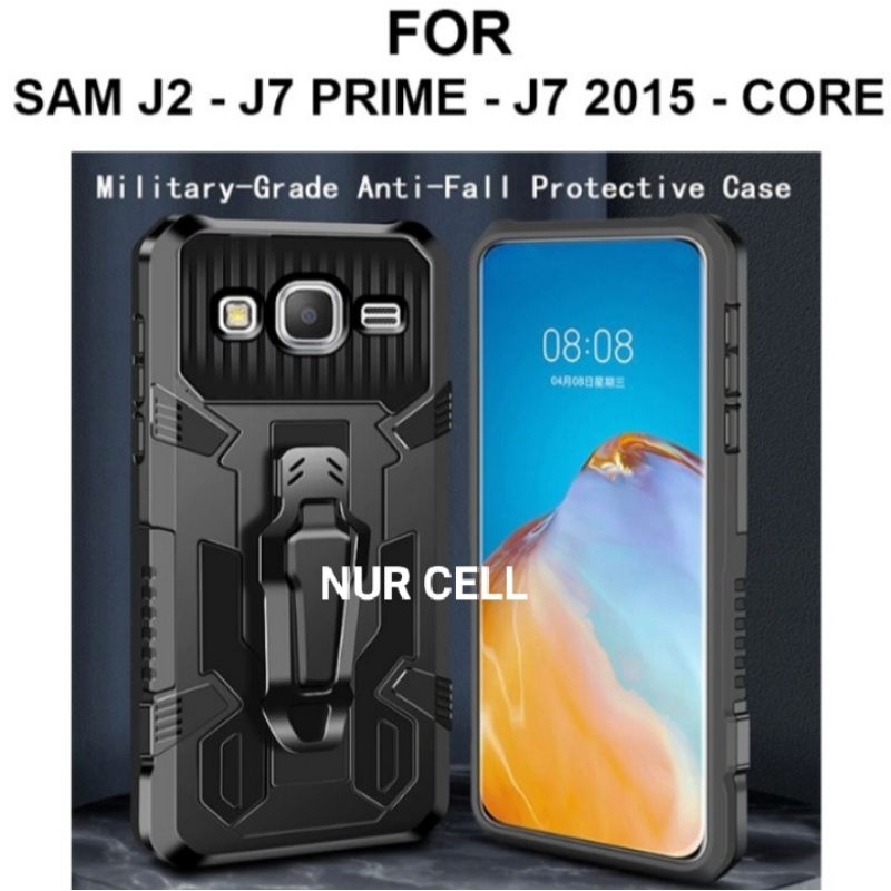 Soft Case Belt SAMSUNG J2 Prime Grand Prime J4 Plus J6 Plus J7 J7 Prime J7 Core Case Robot Belt Clip