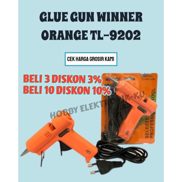 TOOLS GLUE GUN WINNER ORANGE TL9202