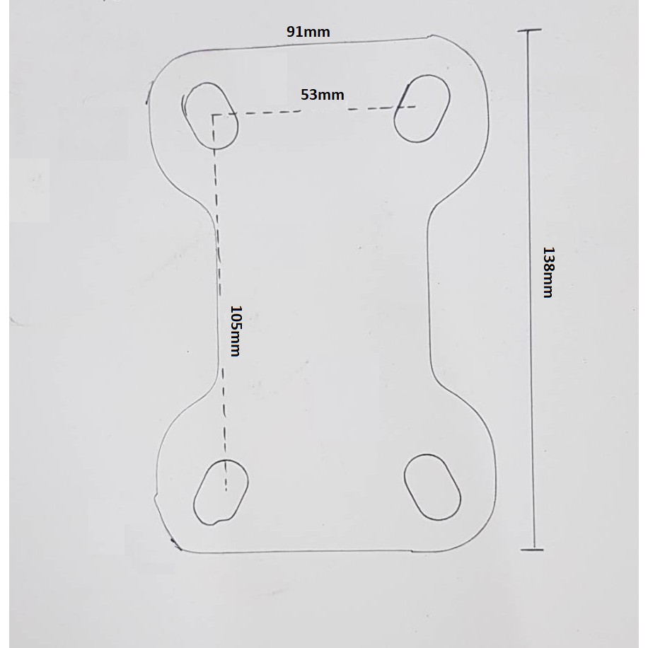 Roda Caster Troli / Troly Karet Elastis 5 Inch Mati ( Maju Mundur ) TOYO