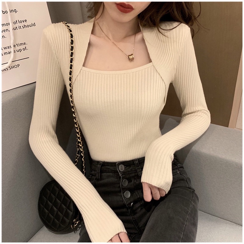 KNIT TOP WANITA ATASAN IMPORT RAJUT KOREAN STYLE OVERSIZED BAJU MX973