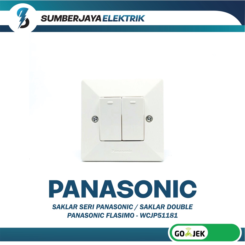 Jual Saklar Seri Panasonic Saklar Double Panasonic Flasimo Wcjp Shopee Indonesia