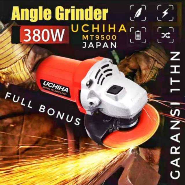 GERINDA MURAH ORIGINAL JAPAN UCHIHA MT 9500  BONUS BATU POLES DAN BATU POTONG SEHARGA 40.000