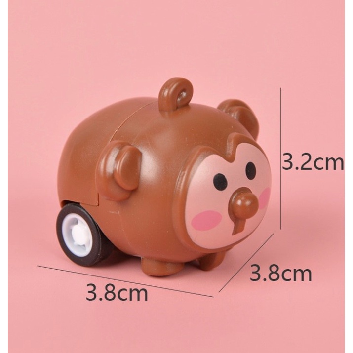 Mainan Anak Mobilan Bentuk Binatang / Mainan Lucu Tarik Mundur (Pull Back) MURAH Mainan Gajah Burung-Monyet Mini