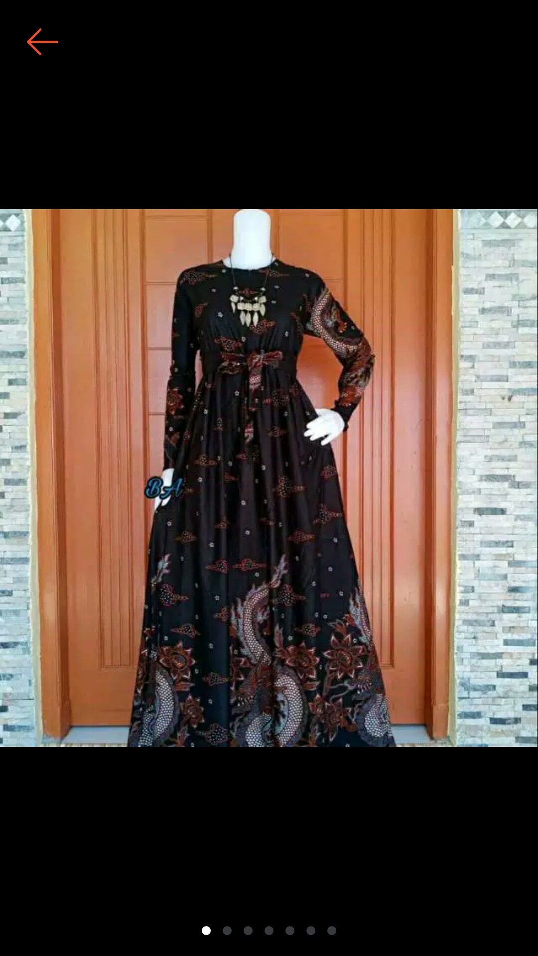 Gamis Batik Syari Madiya Katun Unggul Jaya Dress Kombinasi Mic Wolfice Sopal All Size Fit To Xl 102