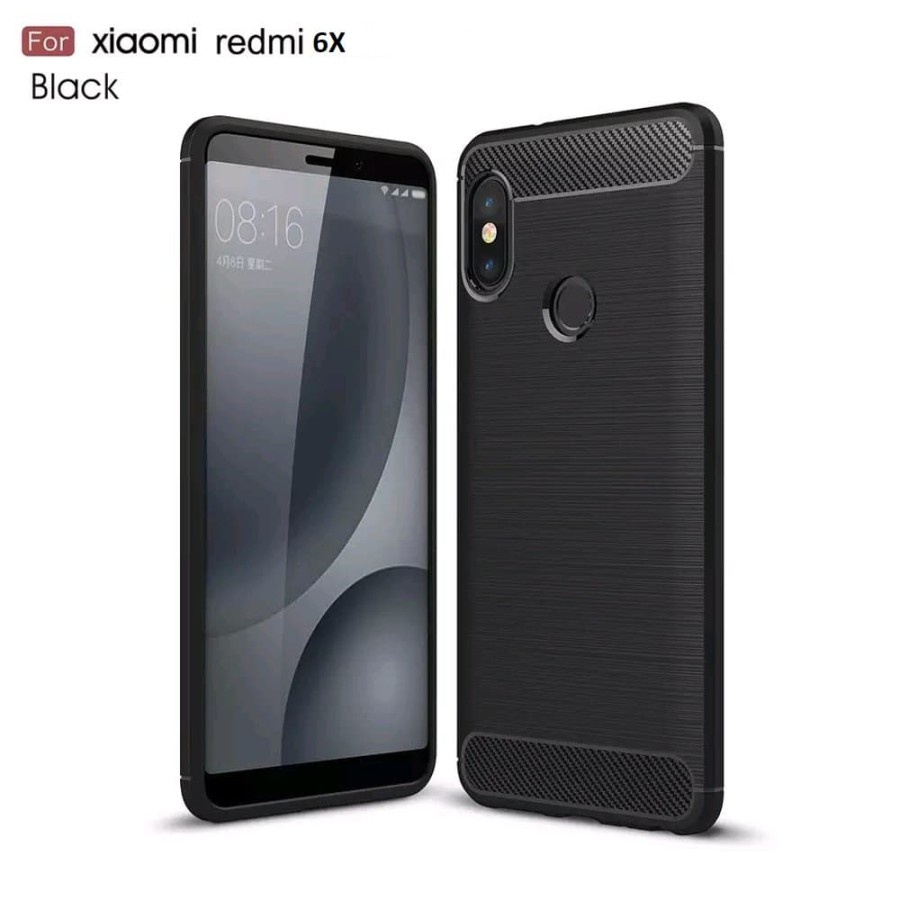 CASE SLIM FIT CARBON IPAKY XIAOMI MIA2 MI A2 XIAOMI MI6X MI 6X SOFTCASE - FA