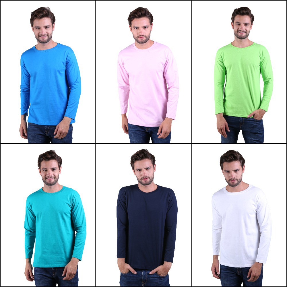 Kaos Panjang Pria Keren - Banyak Pilihan Warna PLS (COMB)
