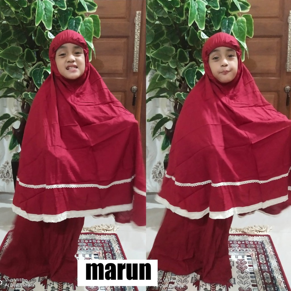 Mukena Anak Rayon Umur 6-9 Tahun Harga Grosir