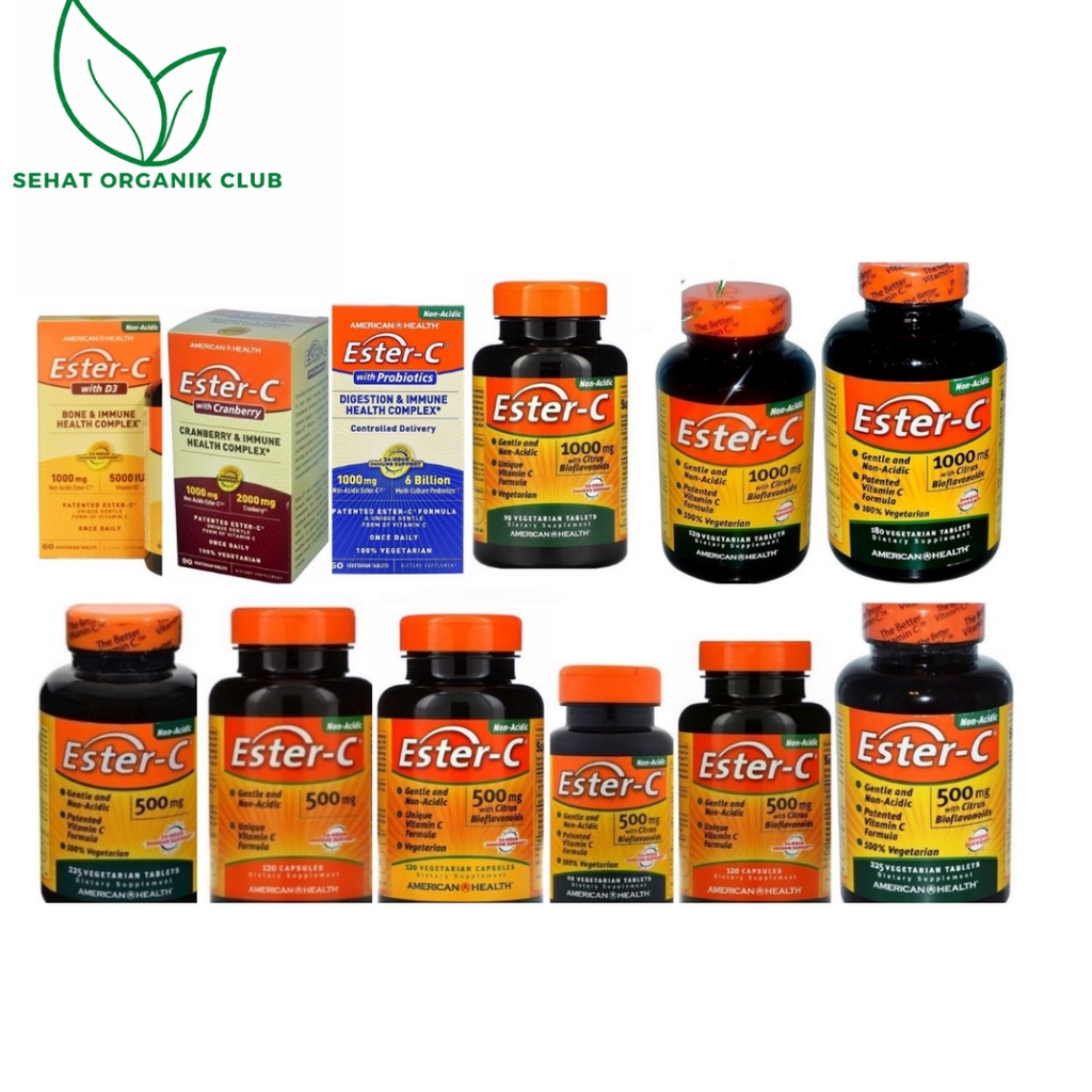 American Health Ester C Bioflavonoids Bioflavonoid 500 mg 120 ; C 500 mg 225 ; C 500 mg 90 ;  C 500 