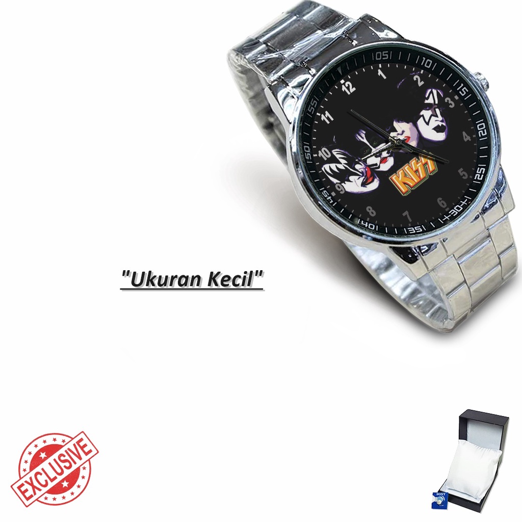 Jam Tangan Rantai Couple BAND OF KISS - 2 (Awesome)