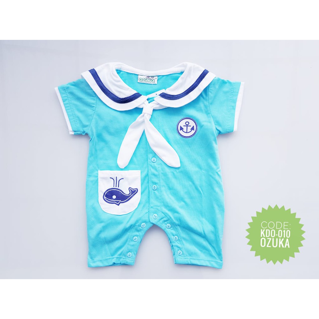 Baju Anak Bayi Laki Laki Jumper Romper Pelaut Sailor Ozuka