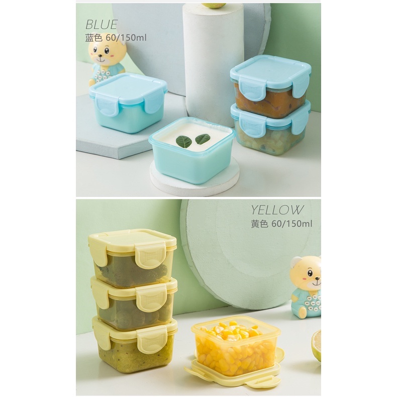 Baby Food Container Box Tempat Penyimpanan makanan alat mpasi bayi 150 ml