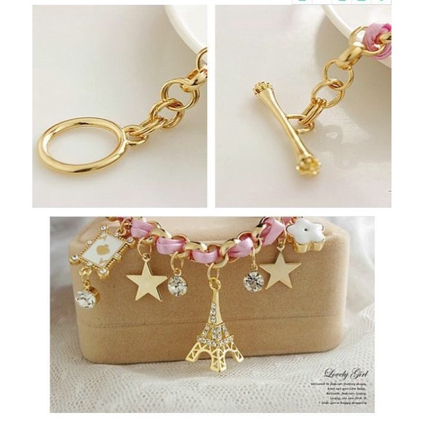 MORYMOSHI G18 Gelang Wanita Paris Fashion Aksesoris Korea