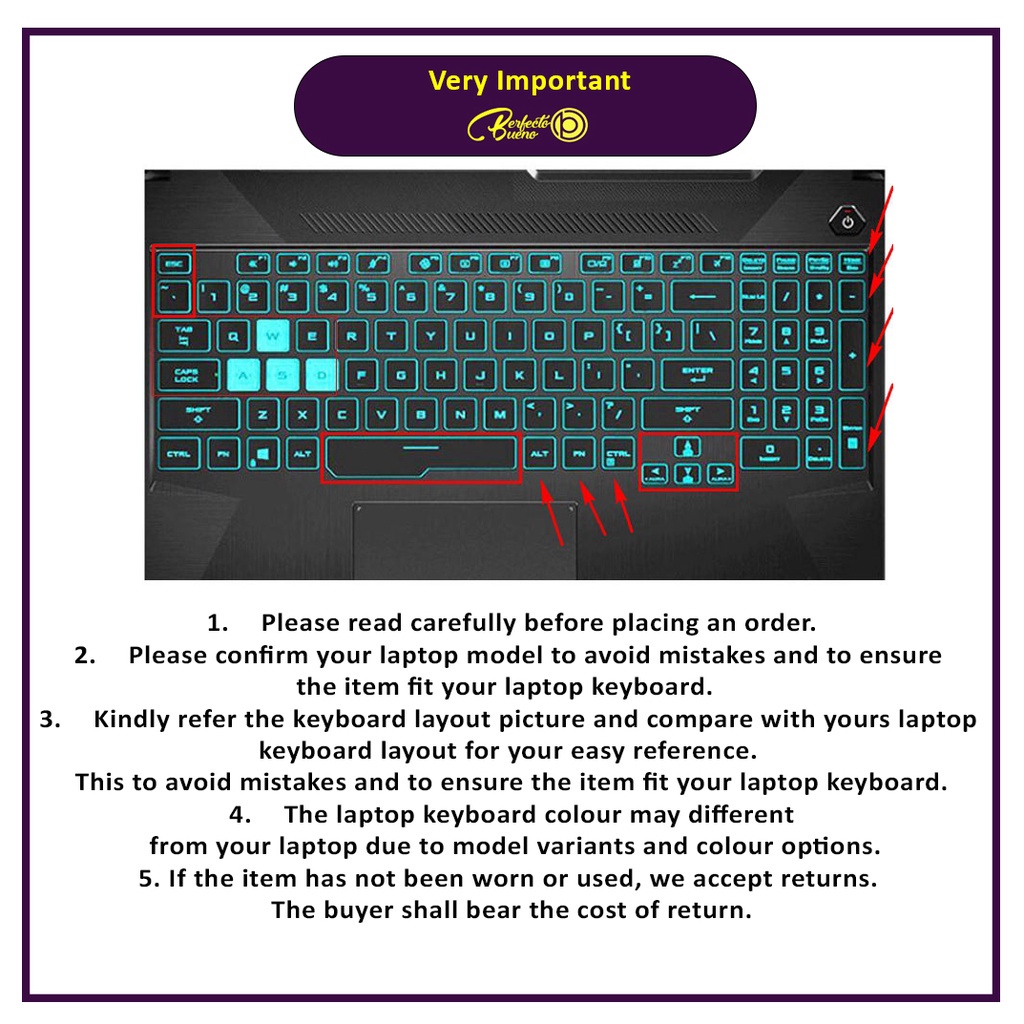 Pelindung Keyboard Gaming Bahan TPU Untuk Asus TUF A15 A17 F15 F17 FX506 FA506 FX507 FA507 15 inch