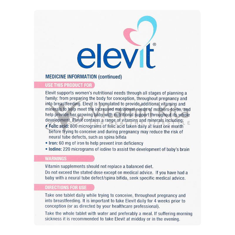 Elevit Iodine Pregnancy (100 Tab)