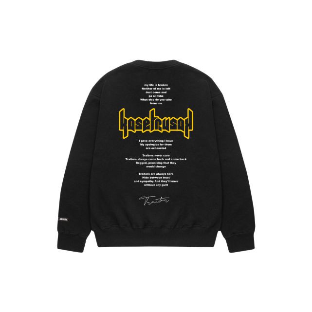 Kasetrusak Crewneck Traitor Black