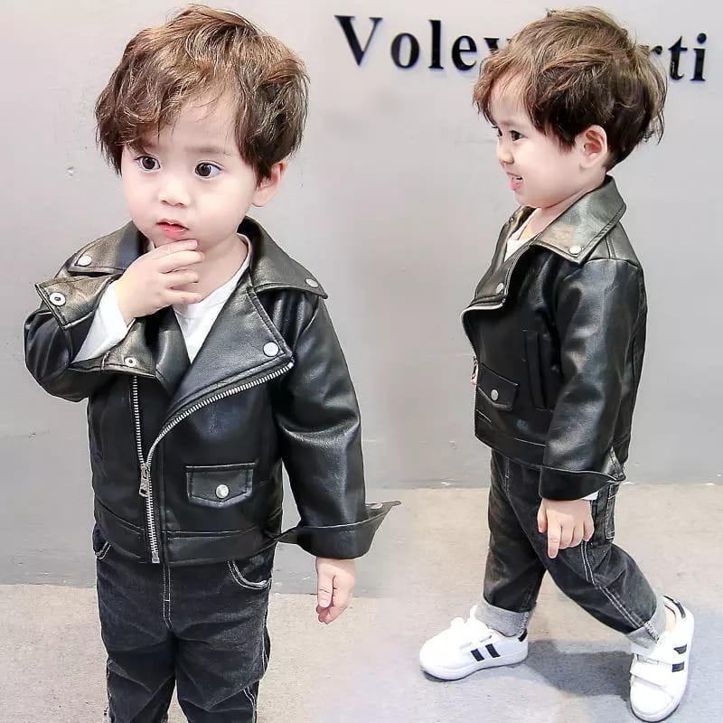 JAKET ANAK/JAKET ANAK KULIT SINTETIS PRIA/JAKET ANAK SEMI KULIT