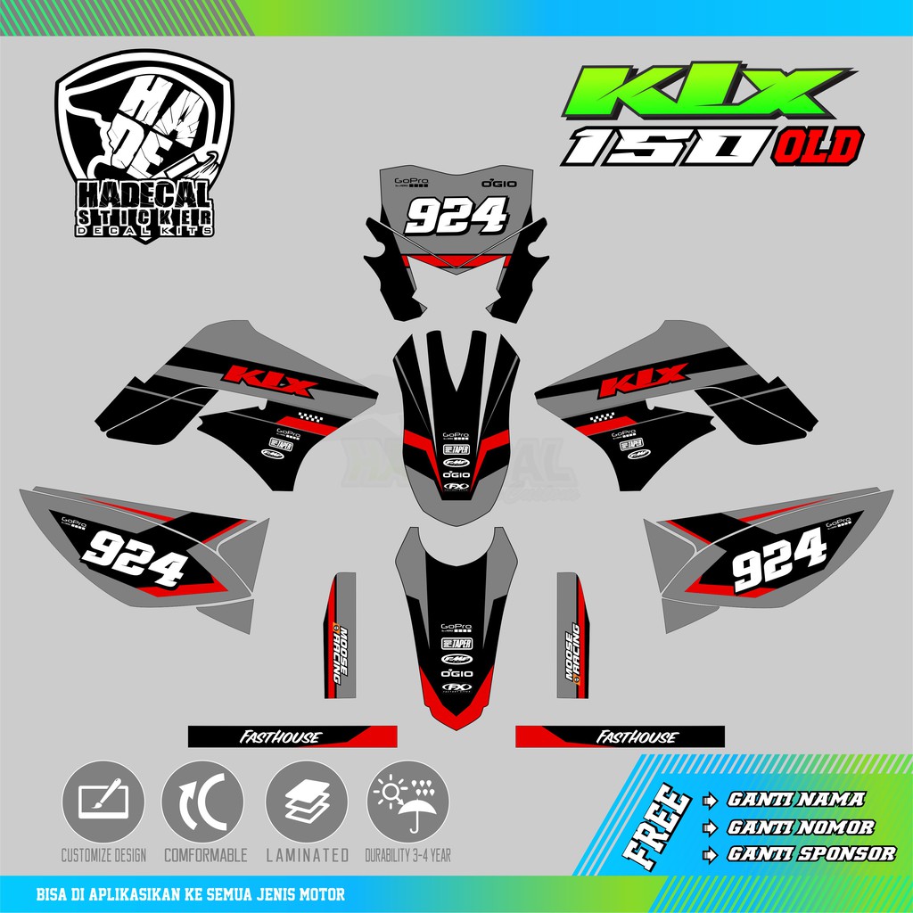 DECAL STICKER KLX 150 LAMA FASTHOUSE