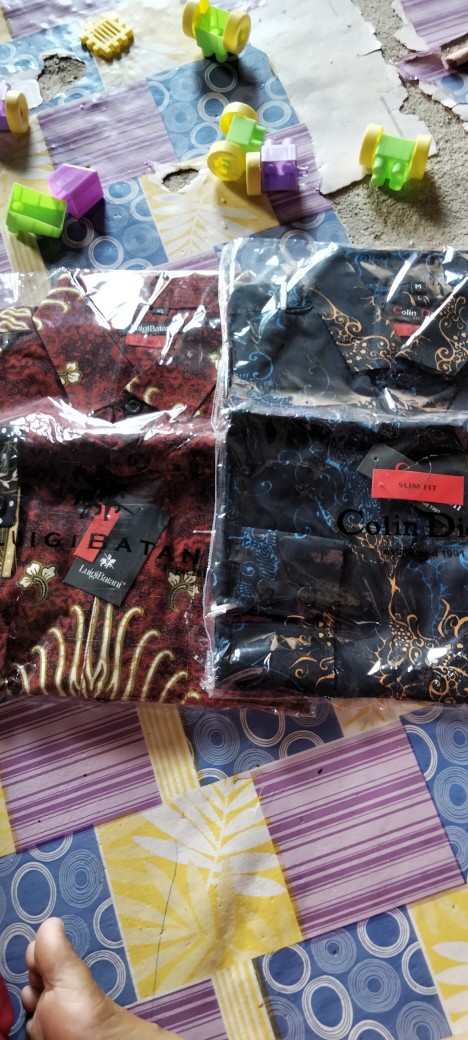 Kemeja Batik Pria Slim Fit Lengan Panjan Batik Pria Solo Original Colindion Cbl1093