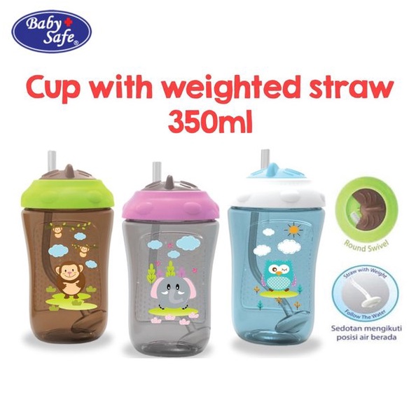 Cup with Weighted Straw 300 ml baby safe