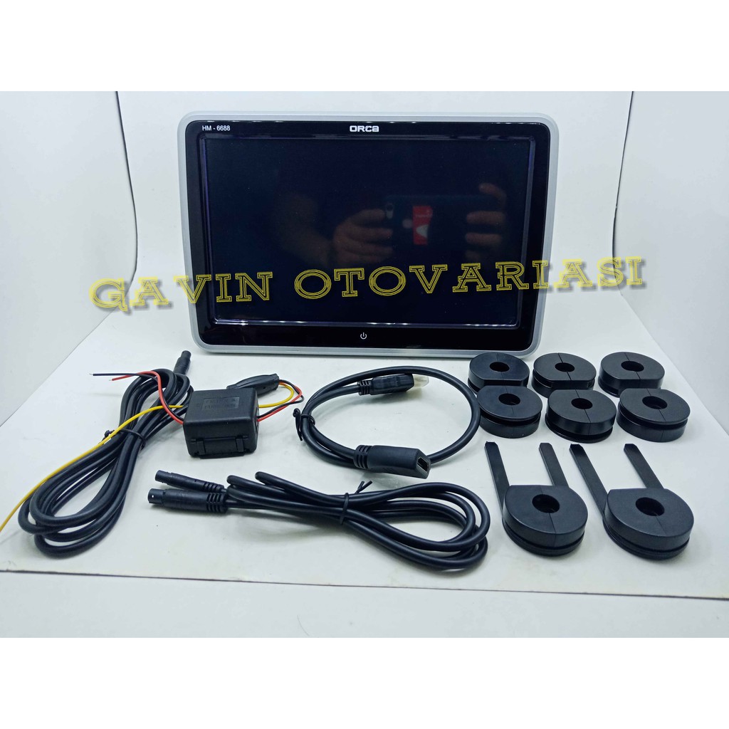 Headrest Clip On Android ORCA HM-6688 10.1 inch Monitor DVD HD Limited TV harga 1pc