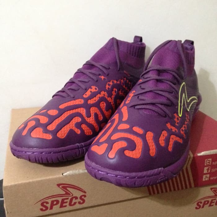 Sepatu Futsal Specs Swervo Thunderstorm IN Plum Purple Original