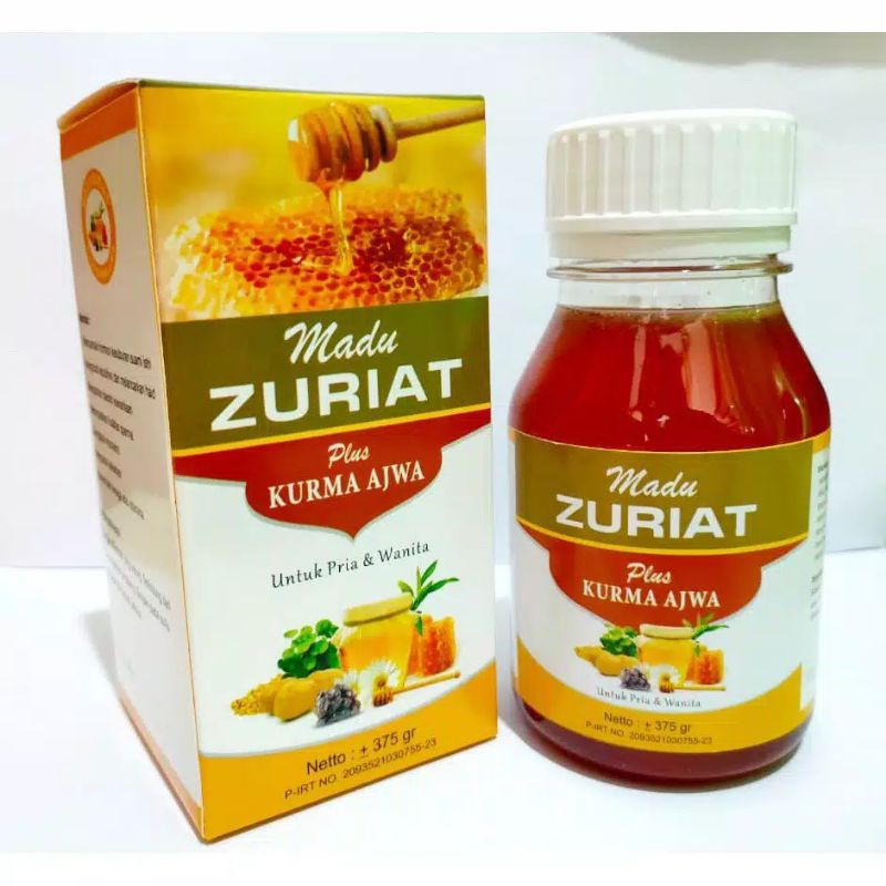 Madu Zuriat Djuriat plus Kurma Ajwa azwa Juriat Original Botol