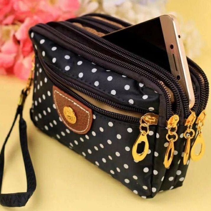 Medan Termurah Dompet cantik Dompet wanita bag organizer clutch multyfungsi 3 ruang