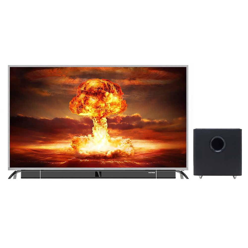 LED TV POLYTRON PLD-55BU8850/W 55 INCH  4K UHD CINEMAX SOUNDBAR