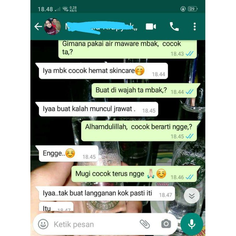 Air mawar murni 50ml