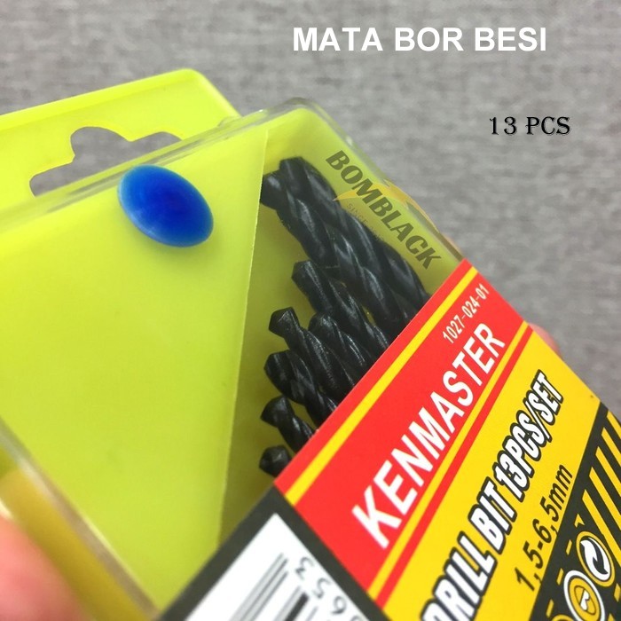 Mata Bor Besi Set 13 pcs / Kenmaster Drill Bit 1.5-6.5 mm